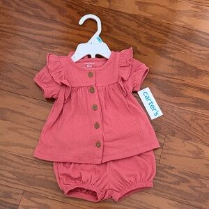 Carter's Coral Diaper Cover Set